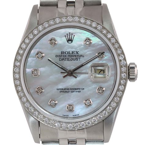 36 mm women's wrist rolex|Rolex 36mm diamond bezel.